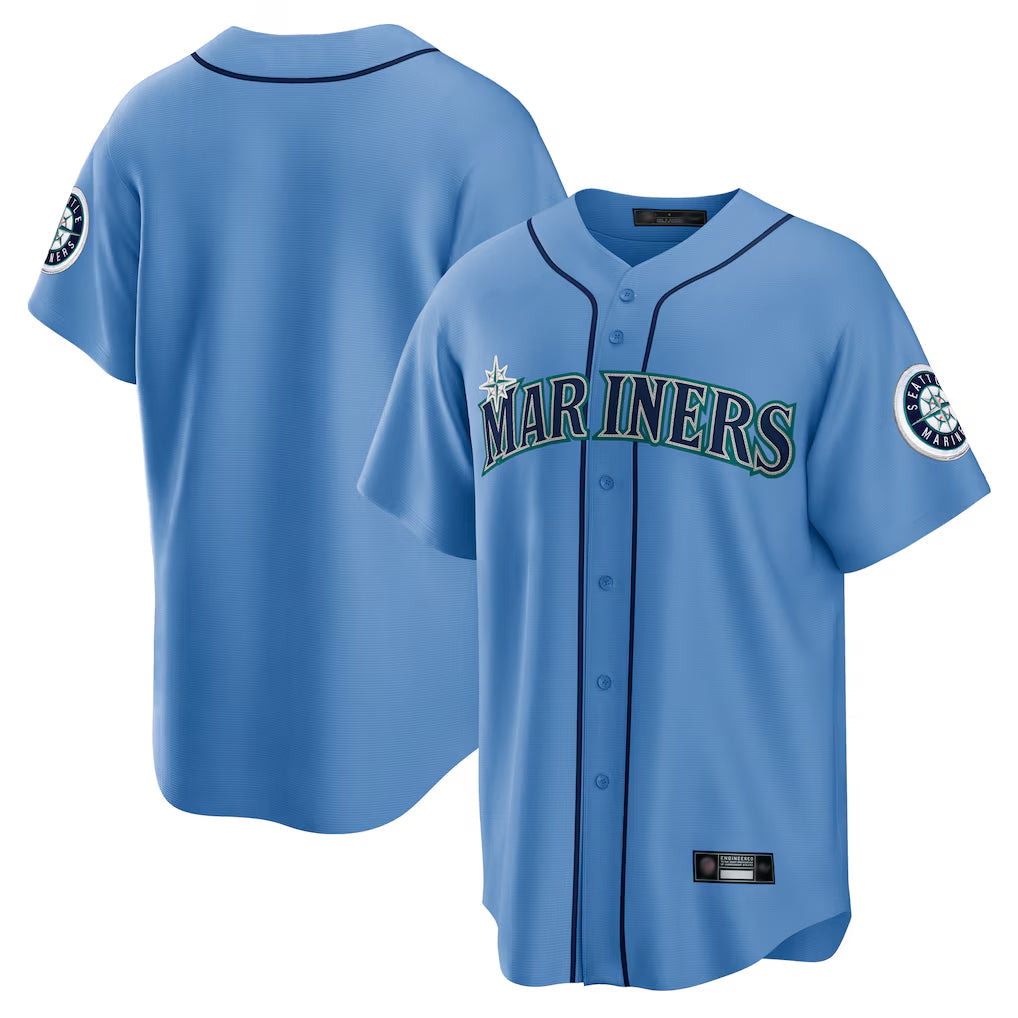 Kooe S.Mariners Blank Player Light Blue Home Limited Stitched Jerseys