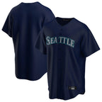 Kooe S.Mariners Blank Player Navy Home Game Stitched Jerseys