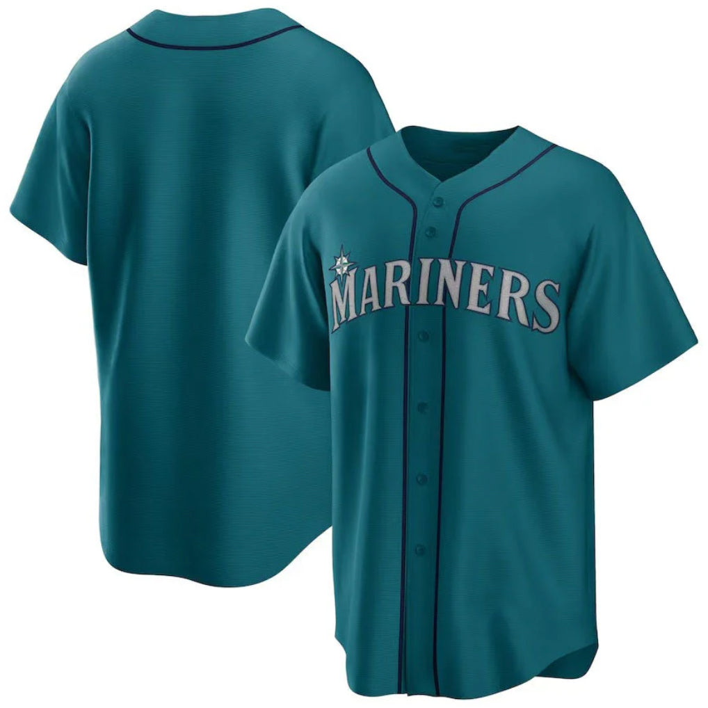 Kooe S.Mariners Blank Player Teal Home Game Stitched Jerseys