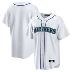 Kooe S.Mariners Blank Player White Home Game Stitched Jerseys