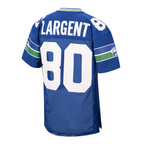 Kooe S.Seahawks 1985 #80 Steve Largent Mitchell & Ness Royal Authentic Throwback Retired Player Stitched Puhic Jersey