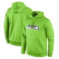 Kooe S.Seahawks Green LOGO Pullover Hoodies Game Blank Player Stitched Jerseys