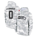Kooe S.Seahawks #0 DeMarcus Lawrence Player Arctic Camo Limited Salute to Service Pullover Hoodies Game Stitched Jerseys