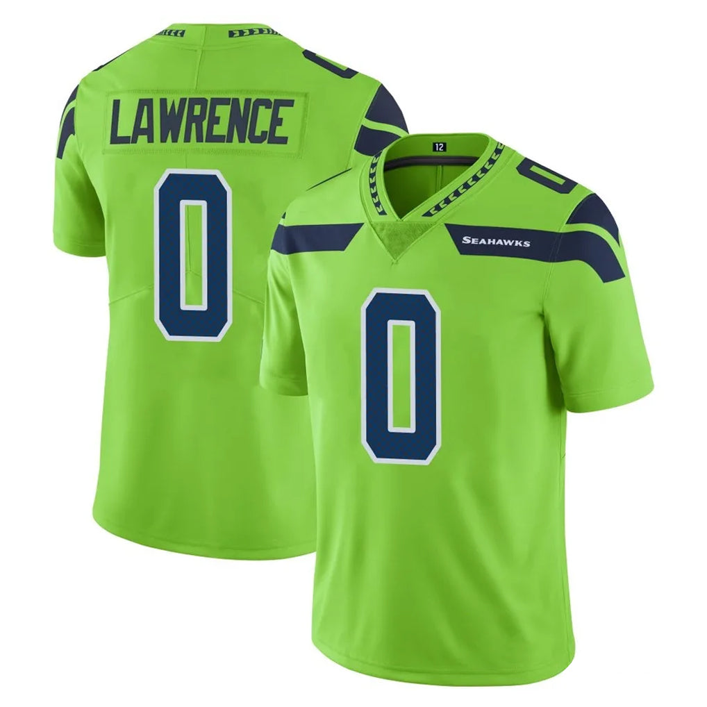 Kooe S.Seahawks #0 DeMarcus Lawrence Player Green Limited Color Rush Home Game Stitched Jerseys