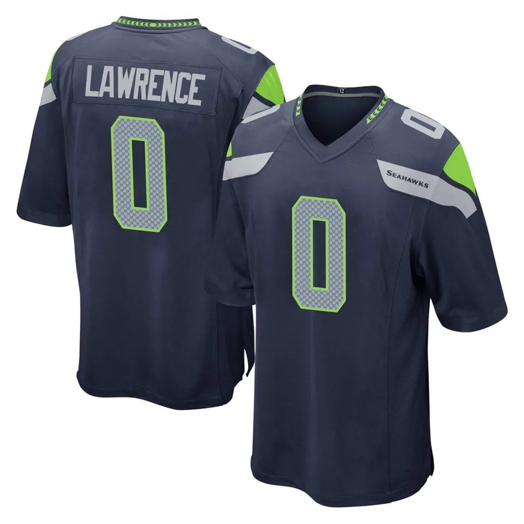 Kooe S.Seahawks #0 DeMarcus Lawrence Player Navy Home Game Stitched Jerseys