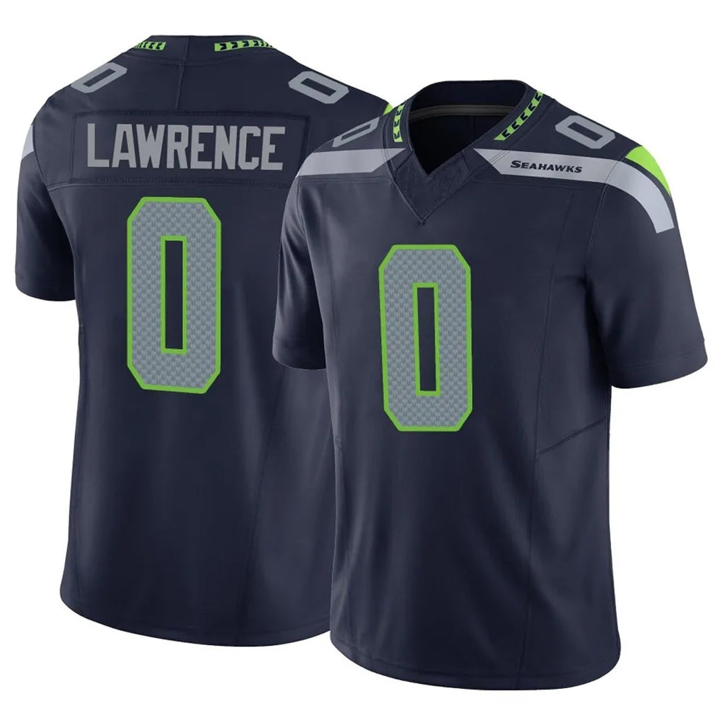 Kooe S.Seahawks #0 DeMarcus Lawrence Player Navy Limited Vapor F.U.S.E. Home Game Stitched Jerseys