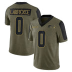 Kooe S.Seahawks #0 DeMarcus Lawrence Player Olive Salute To Service Limited Game Stitched Jerseys