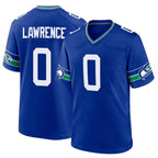 Kooe S.Seahawks #0 DeMarcus Lawrence Player Royal Throwback Home Game Stitched Jerseys