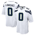 Kooe S.Seahawks #0 DeMarcus Lawrence Player White Home Game Stitched Jerseys