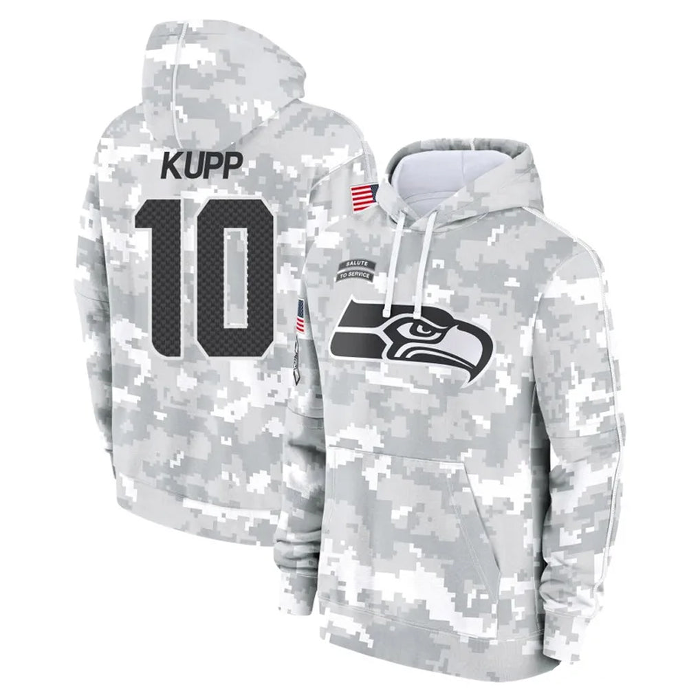 Kooe S.Seahawks #10 Cooper Kupp Player Arctic Camo Limited Salute to Service Pullover Hoodies Game Stitched Jerseys