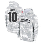 Kooe S.Seahawks #10 Cooper Kupp Player Arctic Camo Limited Salute to Service Pullover Hoodies Game Stitched Jerseys