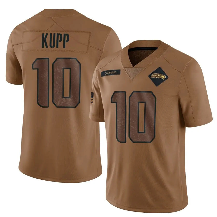 Kooe S.Seahawks #10 Cooper Kupp Player Brown Salute To Service Limited Stitched Jerseys