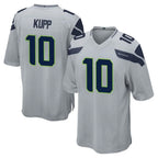 Kooe S.Seahawks #10 Cooper Kupp Player Gray Home Game Stitched Jerseys