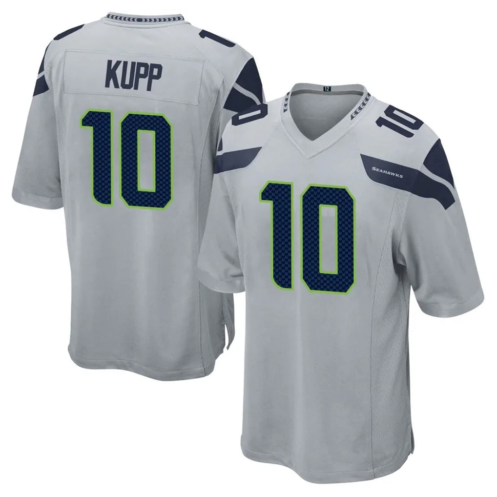 Kooe S.Seahawks #10 Cooper Kupp Player Gray Home Game Stitched Jerseys