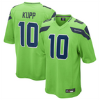 Kooe S.Seahawks #10 Cooper Kupp Player Green Game Replica Stitched Jerseys