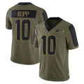 Kooe S.Seahawks #10 Cooper Kupp Player Olive Salute To Service Limited Game Stitched Jerseys