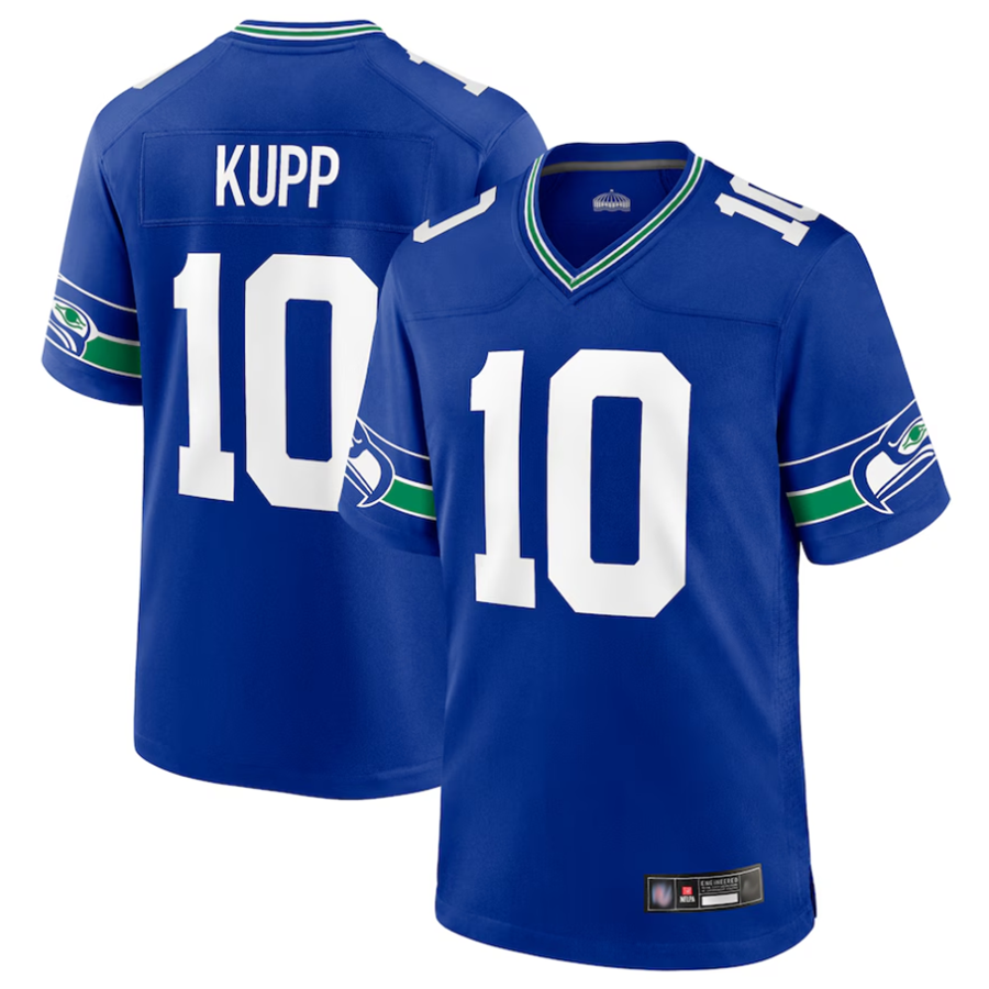 Kooe S.Seahawks #10 Cooper Kupp Player Royal Game Stitched Jerseys