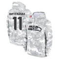 Kooe S.Seahawks #11 Jaxon Smith-Njigba Player Arctic Camo Limited Salute to Service Pullover Hoodies Game Stitched Jerseys