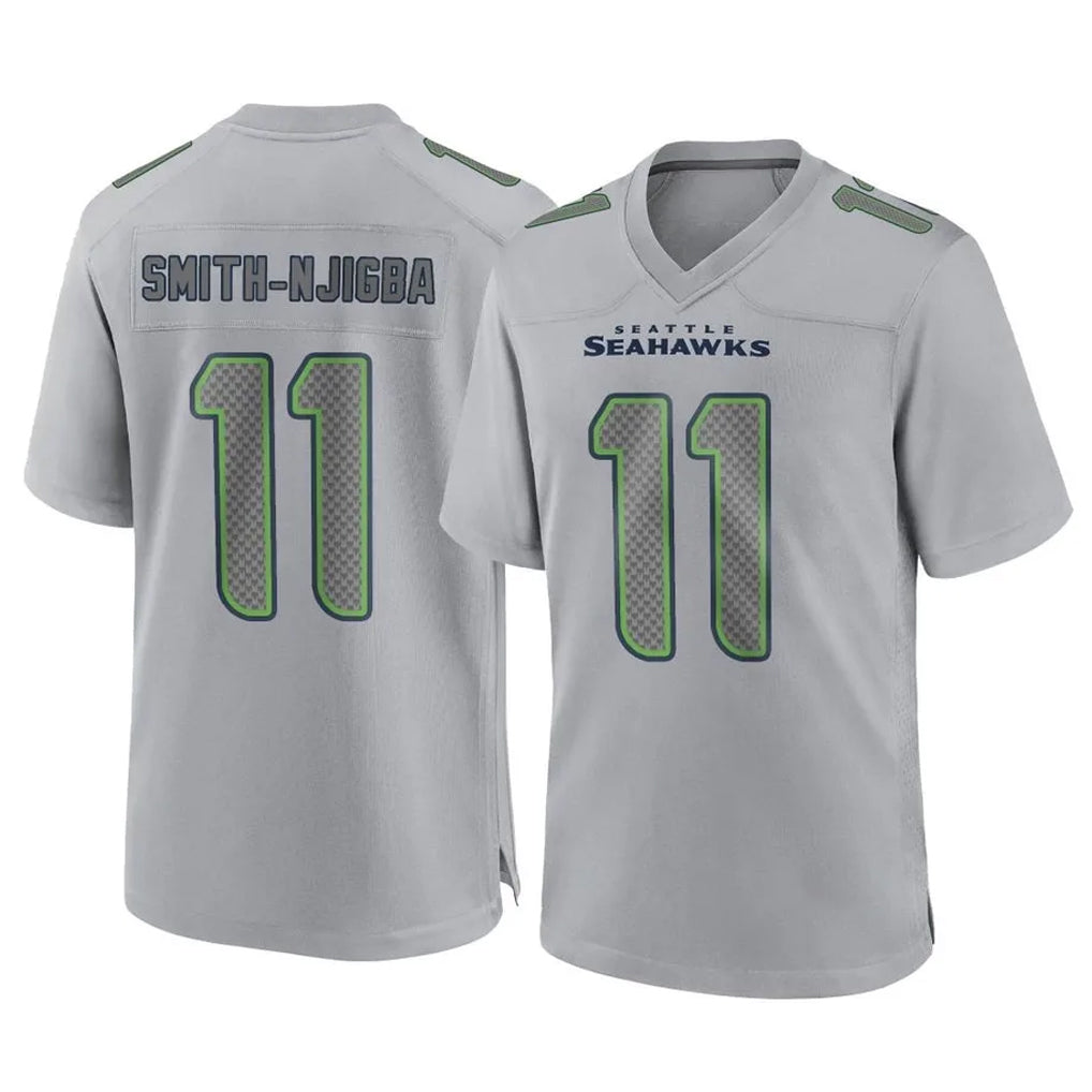 Kooe S.Seahawks #11 Jaxon Smith-Njigba Player Gray Atmosphere Fashion Home Game Stitched Jerseys