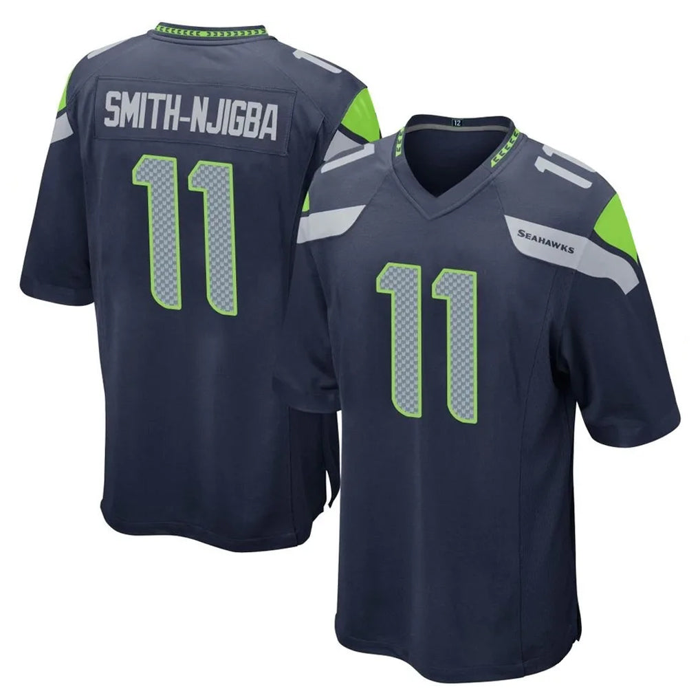 Kooe S.Seahawks #11 Jaxon Smith-Njigba Player Navy Home Game Stitched Jerseys