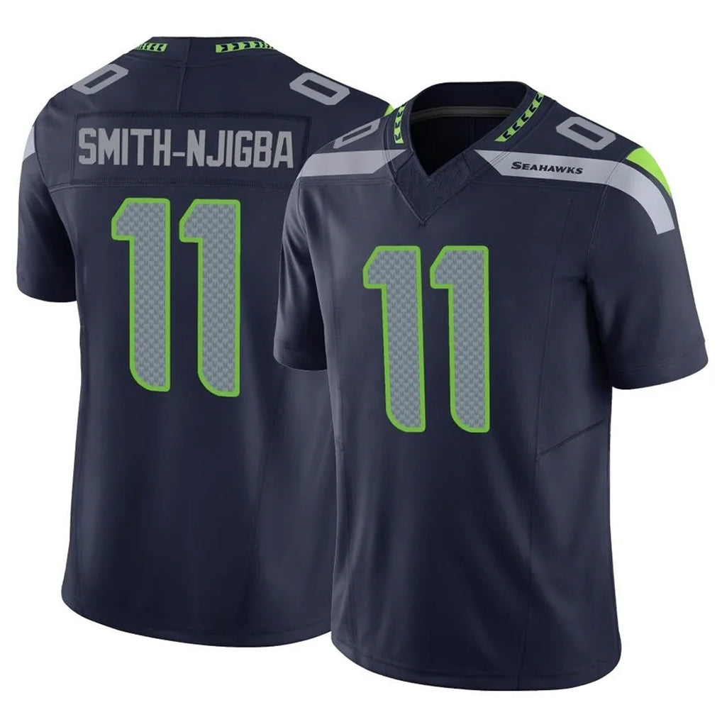 Kooe S.Seahawks #11 Jaxon Smith-Njigba Player Navy Limited Vapor F.U.S.E. Home Game Stitched Jerseys