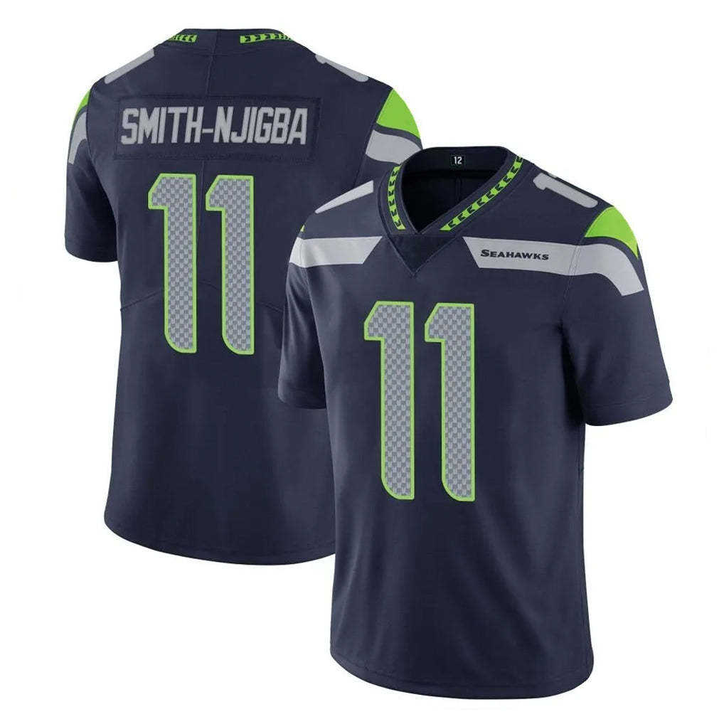 Kooe S.Seahawks #11 Jaxon Smith-Njigba Player Navy Limited Vapor Untouchable Home Game Stitched Jerseys