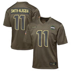 Kooe S.Seahawks #11 Jaxon Smith-Njigba Player Olive Salute to Service Game Stitched Jerseys