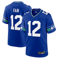 Kooe S.Seahawks #12 12s Royal Throwback Player Game Jersey Stitched American Stitched Jerseys