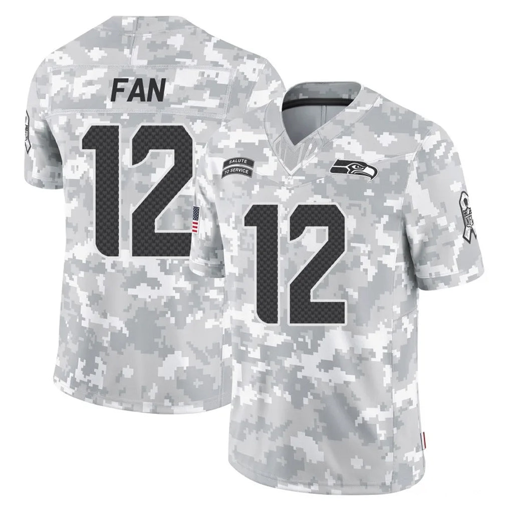 Kooe S.Seahawks #12 12th Fan Player Arctic Camo Limited Salute To Service Home Game Stitched Jerseys