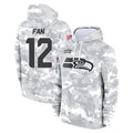 Kooe S.Seahawks #12 12th Fan Player Arctic Camo Limited Salute to Service Pullover Hoodies Game Stitched Jerseys