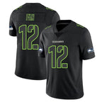 Kooe S.Seahawks #12 12th Fan Player Black Impact Limited Home Game Stitched Jerseys