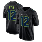 Kooe S.Seahawks #12 12th Fan Player Black Limited Fashion Home Game Stitched Jerseys