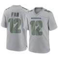 Kooe S.Seahawks #12 12th Fan Player Gray Atmosphere Fashion Home Game Stitched Jerseys