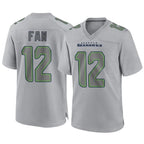 Kooe S.Seahawks #12 12th Fan Player Gray Atmosphere Fashion Home Game Stitched Jerseys