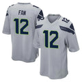 Kooe S.Seahawks #12 12th Fan Player Gray Home Game Stitched Jerseys
