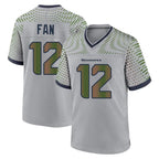 Kooe S.Seahawks #12 12th Fan Player Grey 2025 Rivalries Collection Home Game Stitched Jerseys