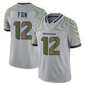 Kooe S.Seahawks #12 12th Fan Player Grey Limited 2025 Rivalries Collection Home Game Stitched Jerseys