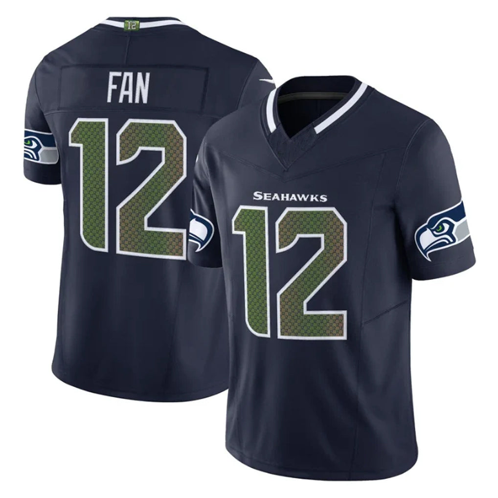 Kooe S.Seahawks #12 12th Fan Player Navy Rivalries Vapor Limited Home Game Stitched Jerseys