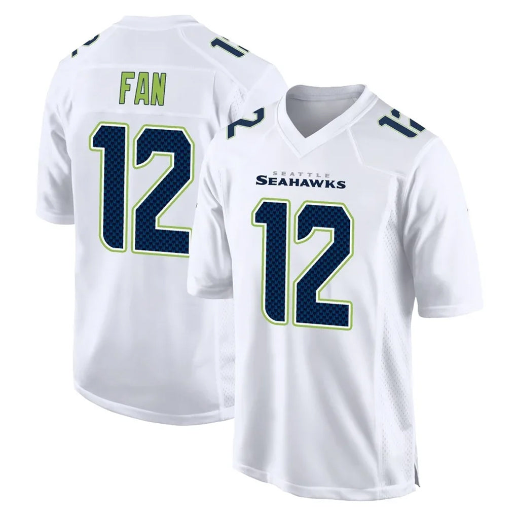 Kooe S.Seahawks #12 12th Fan Player White Tundra Fashion Home Game Stitched Jerseys