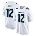 Kooe S.Seahawks #12 12th Fan Player White Tundra Fashion Home Game Stitched Jerseys