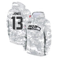 Kooe S.Seahawks #13 Ernest Jones IV Player Arctic Camo Limited Salute to Service Pullover Hoodies Game Stitched Jerseys