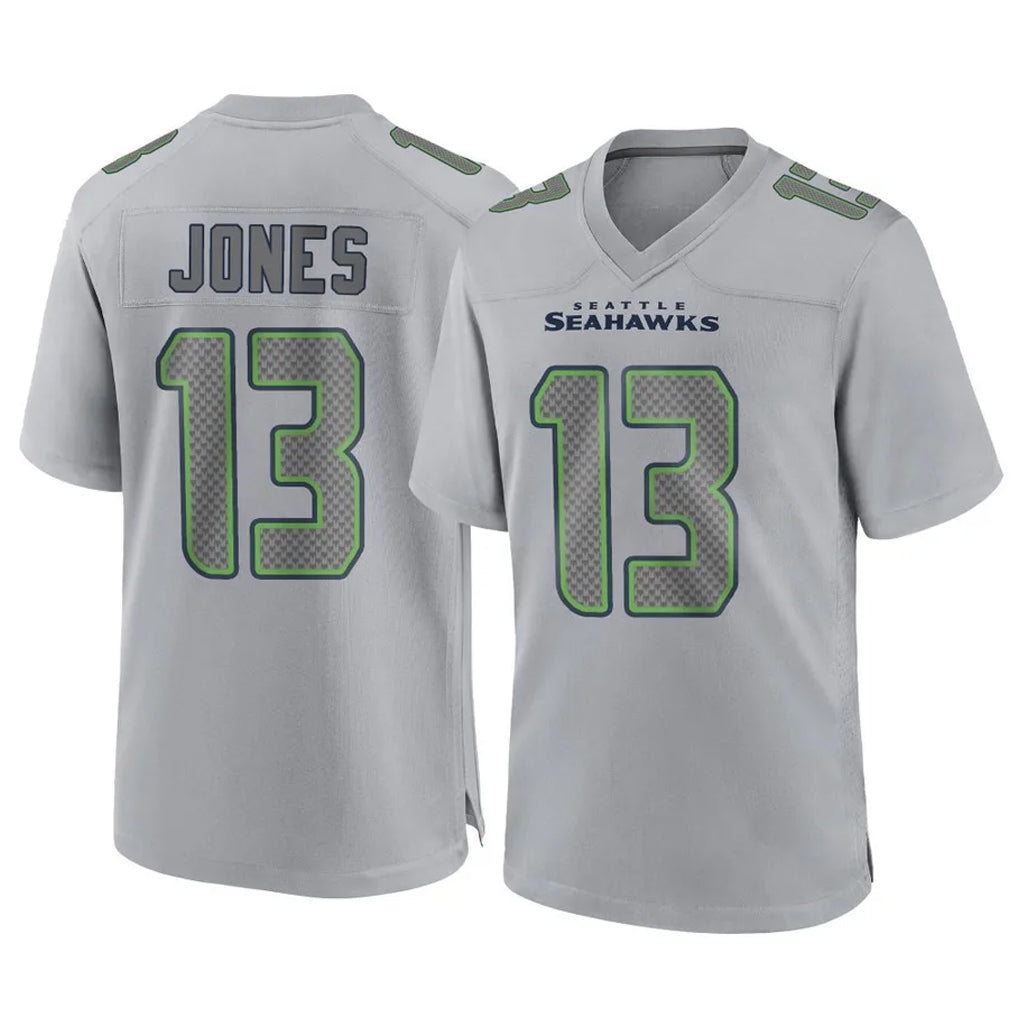 Kooe S.Seahawks #13 Ernest Jones IV Player Gray Atmosphere Fashion Home Game Stitched Jerseys