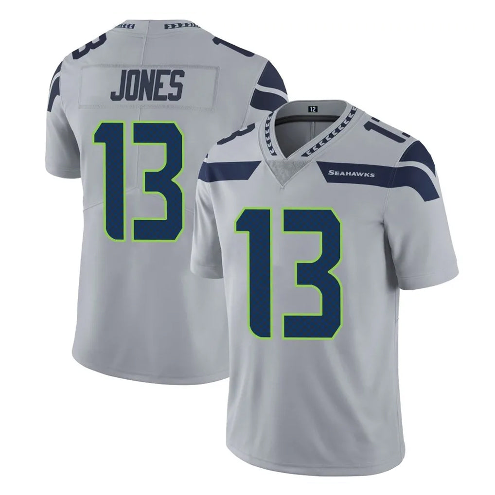 Kooe S.Seahawks #13 Ernest Jones IV Player Gray Limited Vapor Untouchable Home Game Stitched Jerseys