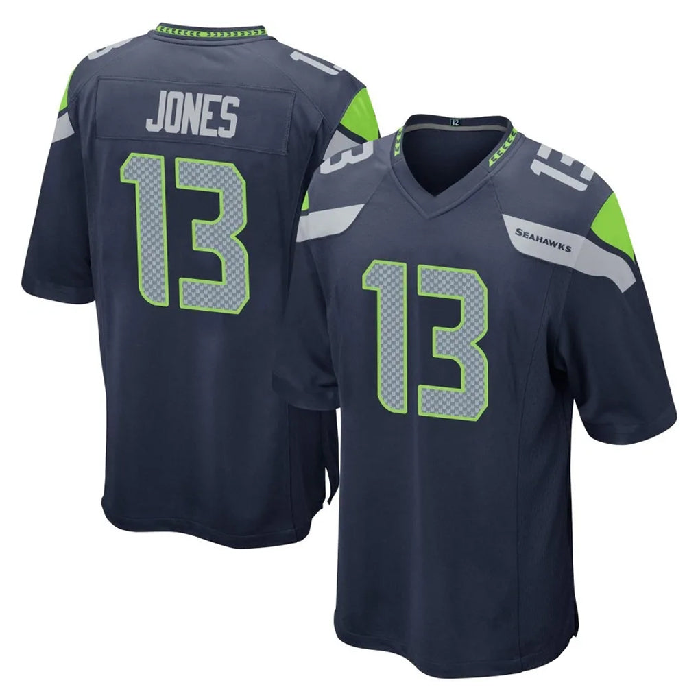 Kooe S.Seahawks #13 Ernest Jones IV Player Navy Home Game Stitched Jerseys