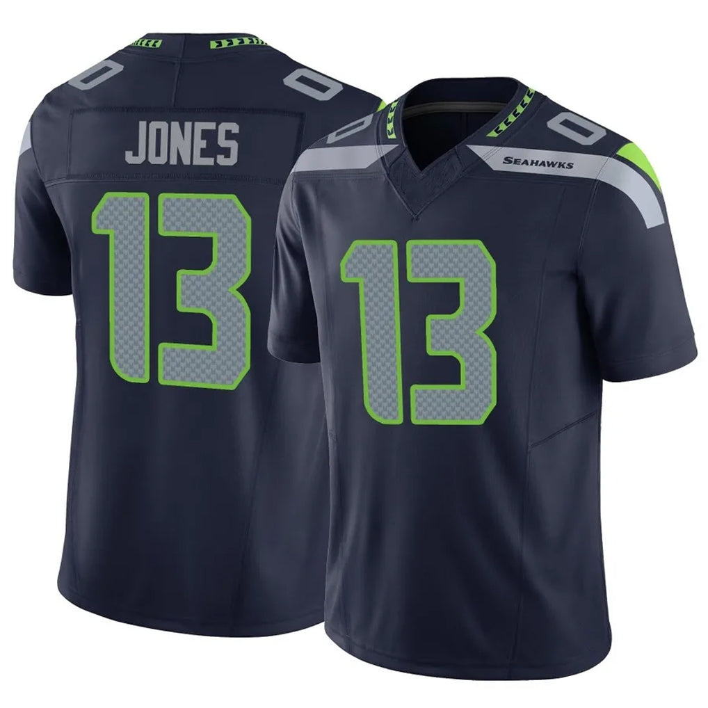 Kooe S.Seahawks #13 Ernest Jones IV Player Navy Limited Vapor F.U.S.E. Home Game Stitched Jerseys