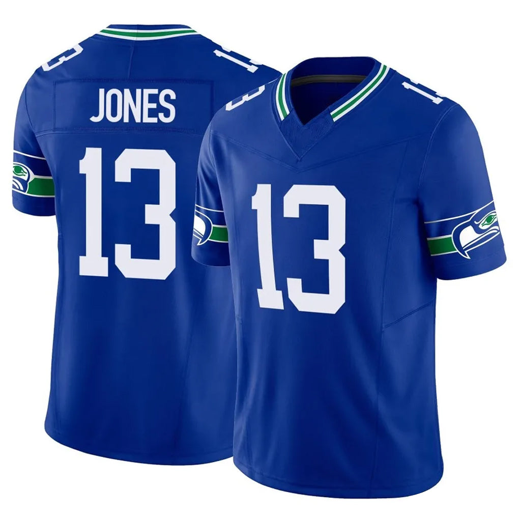 Kooe S.Seahawks #13 Ernest Jones IV Player Royal Limited Throwback Vapor F.U.S.E. Home Game Stitched Jerseys