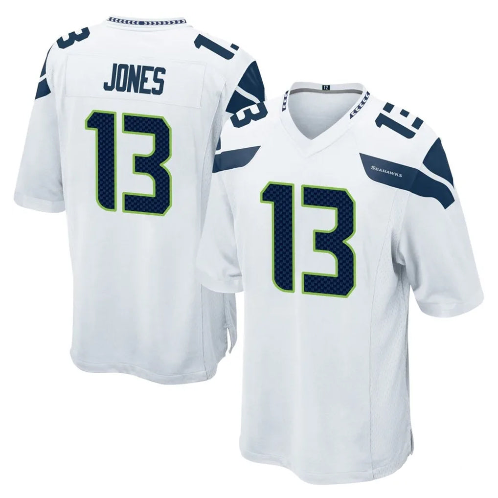 Kooe S.Seahawks #13 Ernest Jones IV Player White Home Game Stitched Jerseys