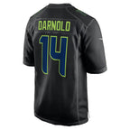 Kooe S.Seahawks #14 Sam Darnold Black Fashion Game Stitched Jerseys