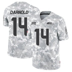 Kooe S.Seahawks #14 Sam Darnold Player Arctic Camo Salute to Service Limited Football Jerseys