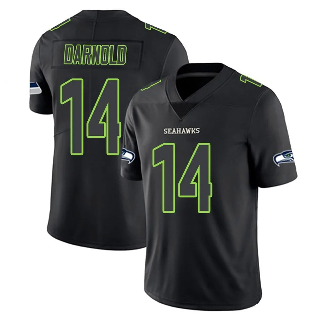 Kooe S.Seahawks #14 Sam Darnold Player Black Impact Limited Home Game Stitched Jerseys